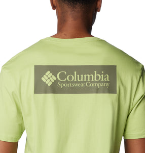 Columbia Men's North Cascades Short Sleeve Tee (Napa Green/CSC Box Logo)