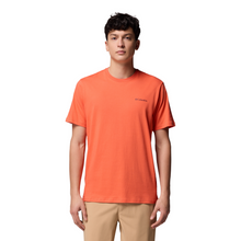 Load image into Gallery viewer, Columbia Men&#39;s North Cascades Short Sleeve Tee (Zing/CSC Box Logo)
