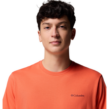 Load image into Gallery viewer, Columbia Men&#39;s North Cascades Short Sleeve Tee (Zing/CSC Box Logo)
