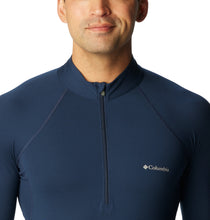 Load image into Gallery viewer, Columbia Men&#39;s Omni-Heat Midweight Stretch Half Zip Long Sleeve Base Layer Top (Collegiate Navy)
