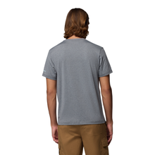 Load image into Gallery viewer, Columbia Men's Parsons Point Graphic Short Sleeve Tee (City Grey Heather/Pointed Peaks)
