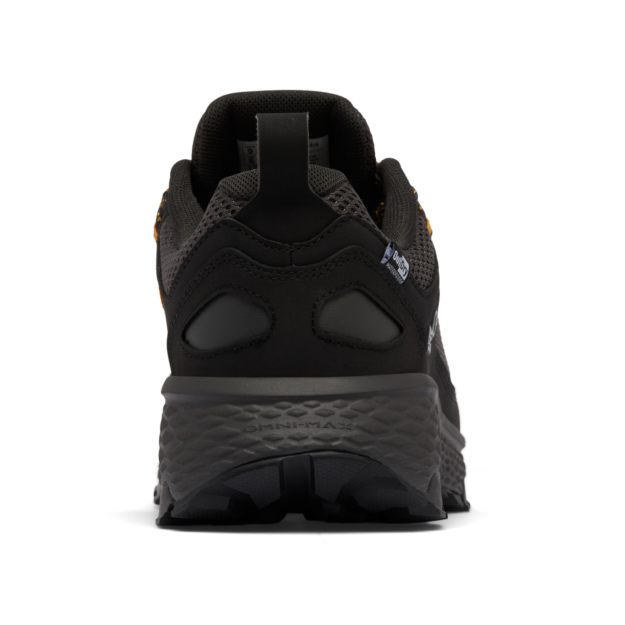 Columbia Men's Peakfreak Rush Outdry Waterproof Trail Shoes (Black/Raw Honey)