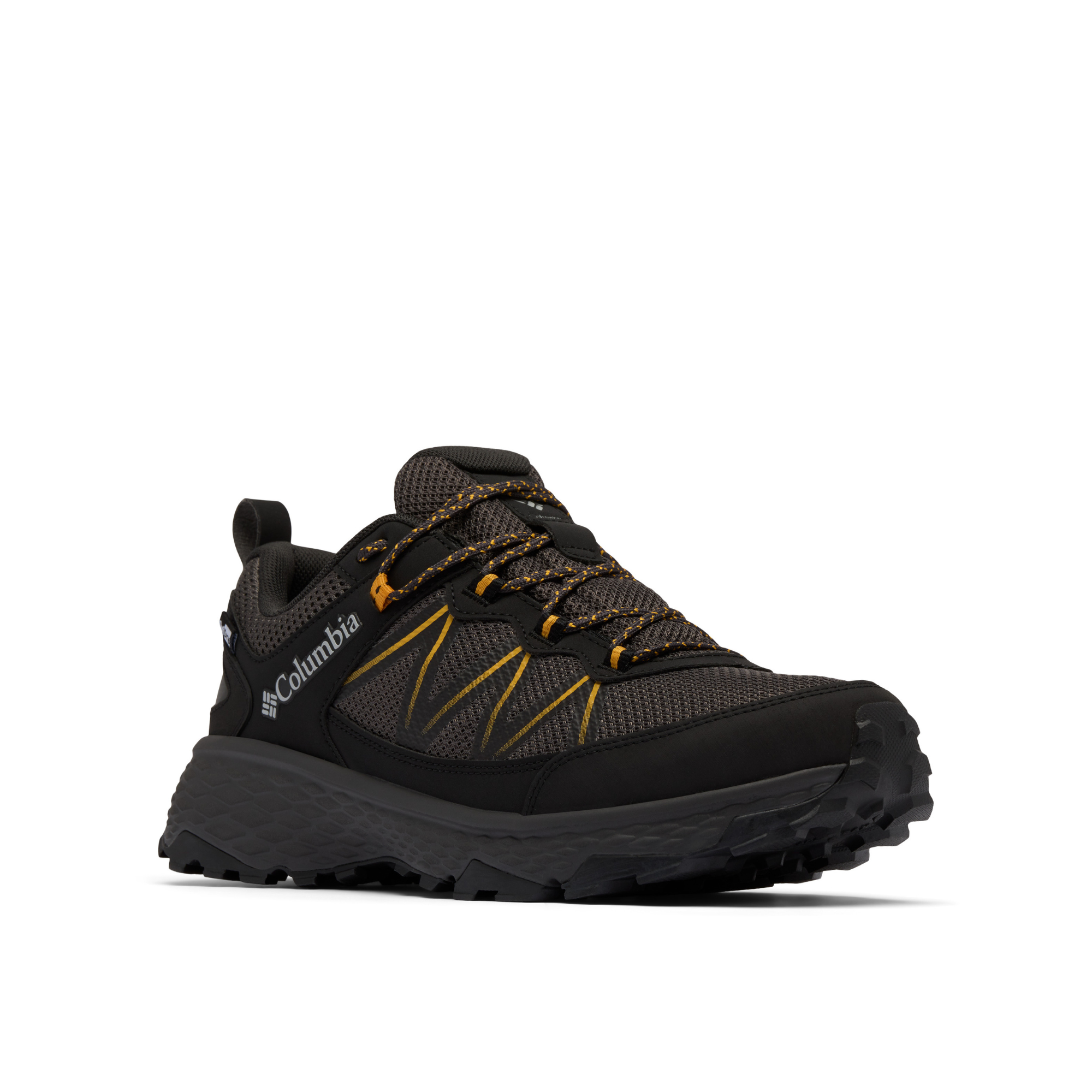 Columbia Men's Peakfreak Rush Outdry Waterproof Trail Shoes (Black/Raw Honey)