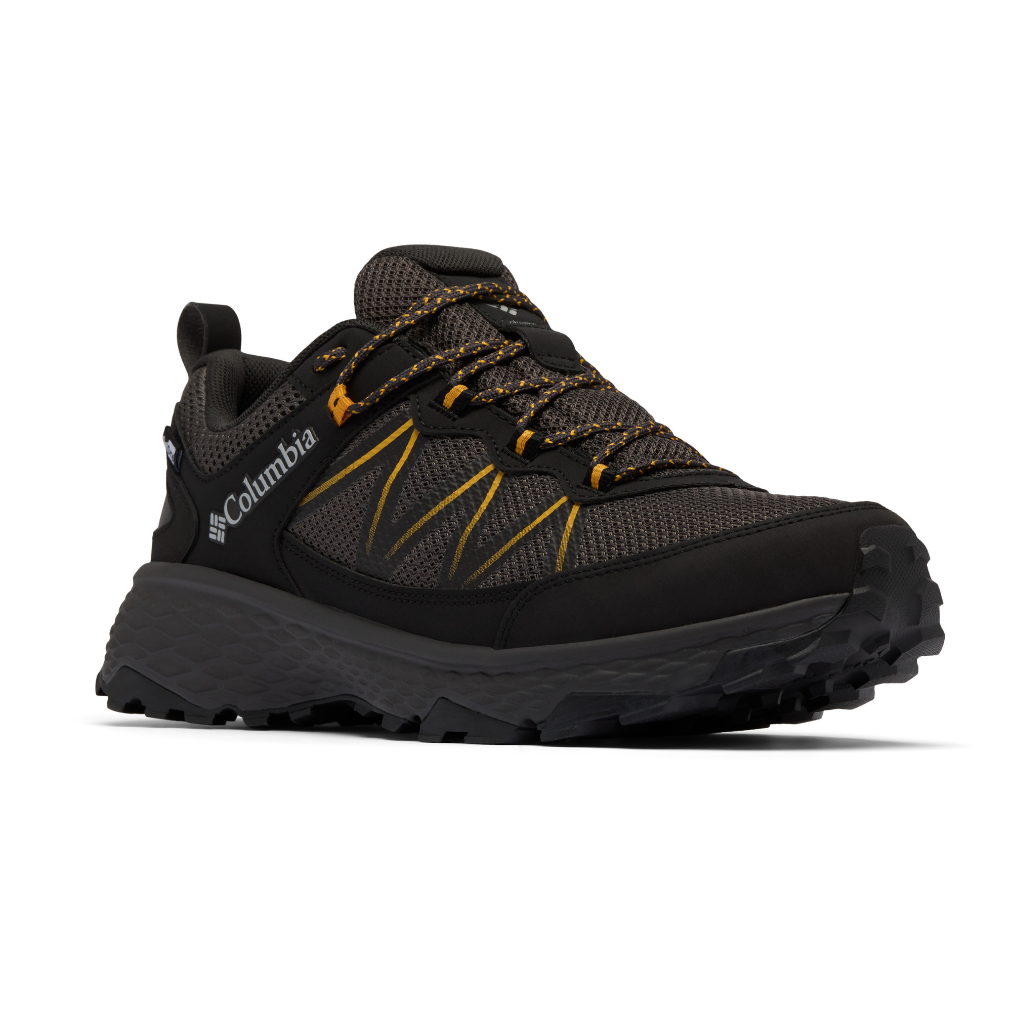 Columbia Men's Peakfreak Rush Outdry Waterproof Trail Shoes (Black/Raw Honey)