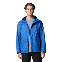 Load image into Gallery viewer, Columbia Men&#39;s Pouring Adventure III Waterproof Jacket (Mountain Blue)
