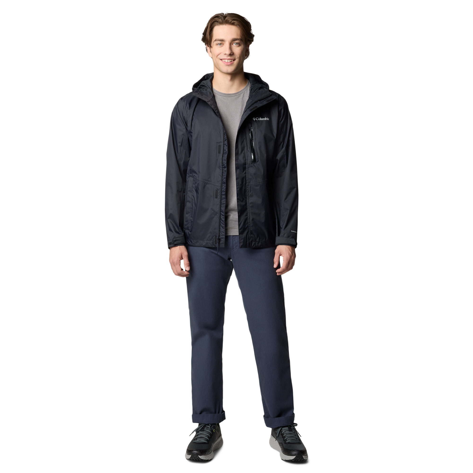 Columbia Men's Pouring Adventure Waterproof Jacket Black 010 2117171