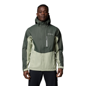 Columbia Men's Pouring Adventure Waterproof Jacket (Greenscape/Safari)