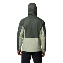 Load image into Gallery viewer, Columbia Men&#39;s Pouring Adventure Waterproof Jacket (Greenscape/Safari)
