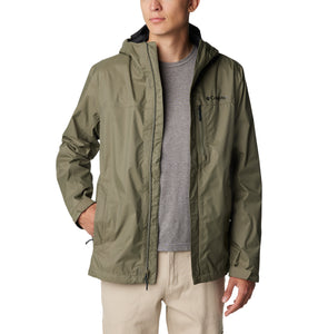 Columbia Men's Pouring Adventure Waterproof Jacket (Stone Green)