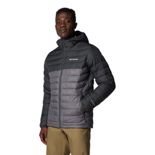 Load image into Gallery viewer, Columbia Men&#39;s Powder Lite II Hooded Insulated Jacket (City Grey/Shark)
