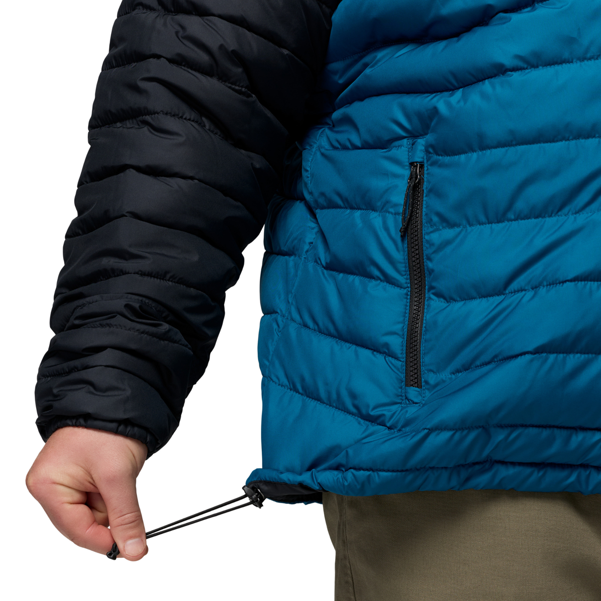 Columbia Men's Powder Lite II Hooded Insulated Jacket Phoenix Blue Black 442 2086944