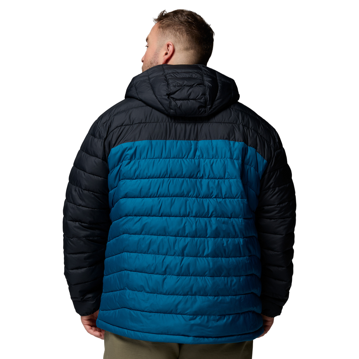Columbia Men's Powder Lite II Hooded Insulated Jacket Phoenix Blue Black 442 2086944