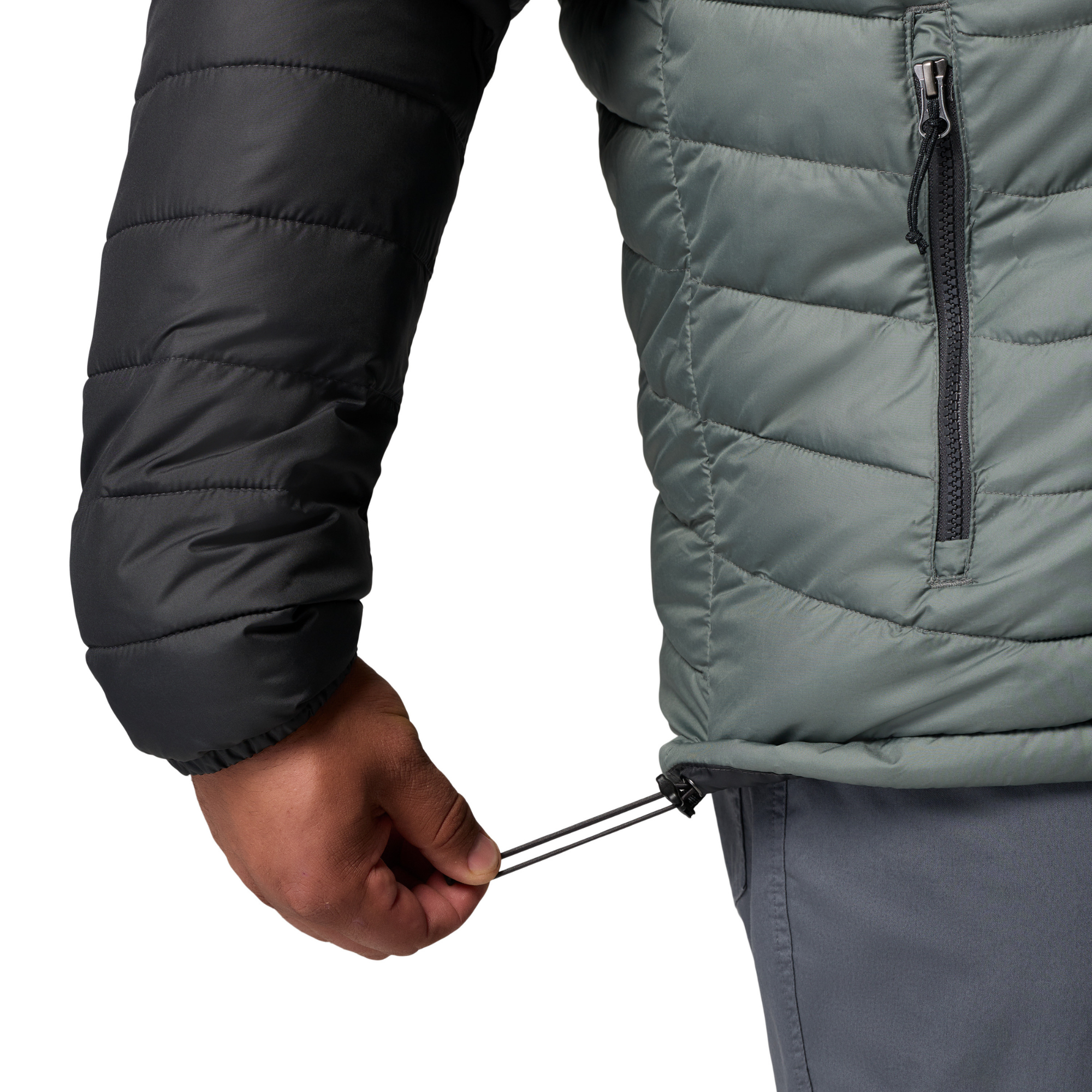 Columbia Men's Powder Lite II Hooded Insulated Jacket Sedona Sage Shark 342 2086944