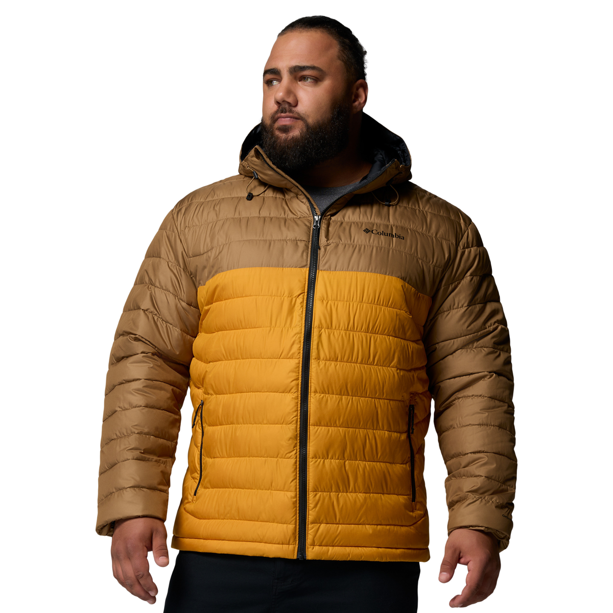 Columbia Men's Powder Lite II Hooded Insulated Jacket Squash Delta 735 2086944