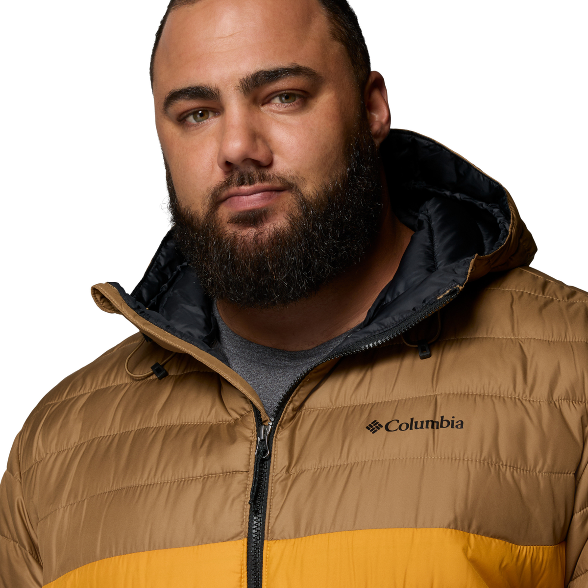 Columbia Men's Powder Lite II Hooded Insulated Jacket Squash Delta 735 2086944
