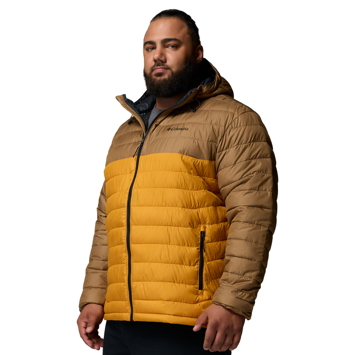Columbia Men's Powder Lite II Hooded Insulated Jacket Squash Delta 735 2086944