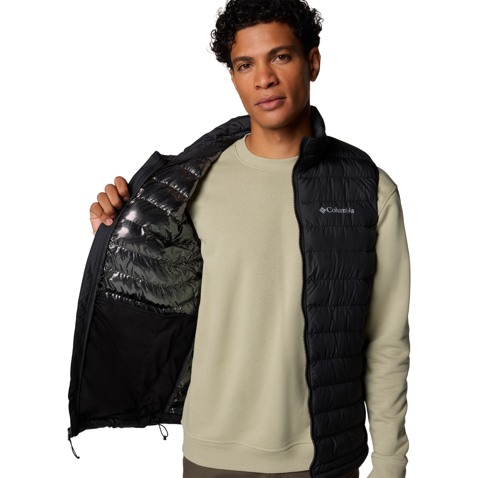 Columbia Men's Powder Lite II Insulated Vest Black 010 2086974