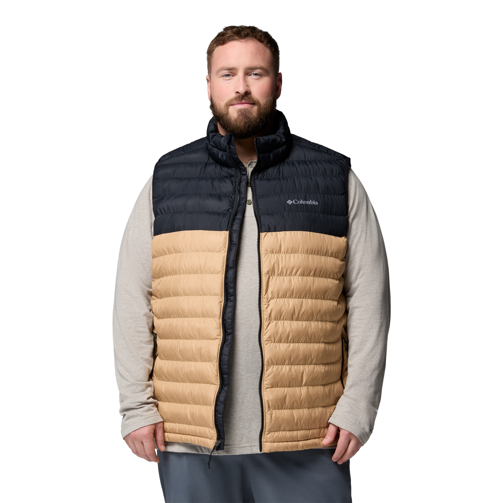 Columbia Men's Powder Lite II Insulated Vest (Canoe/Black)