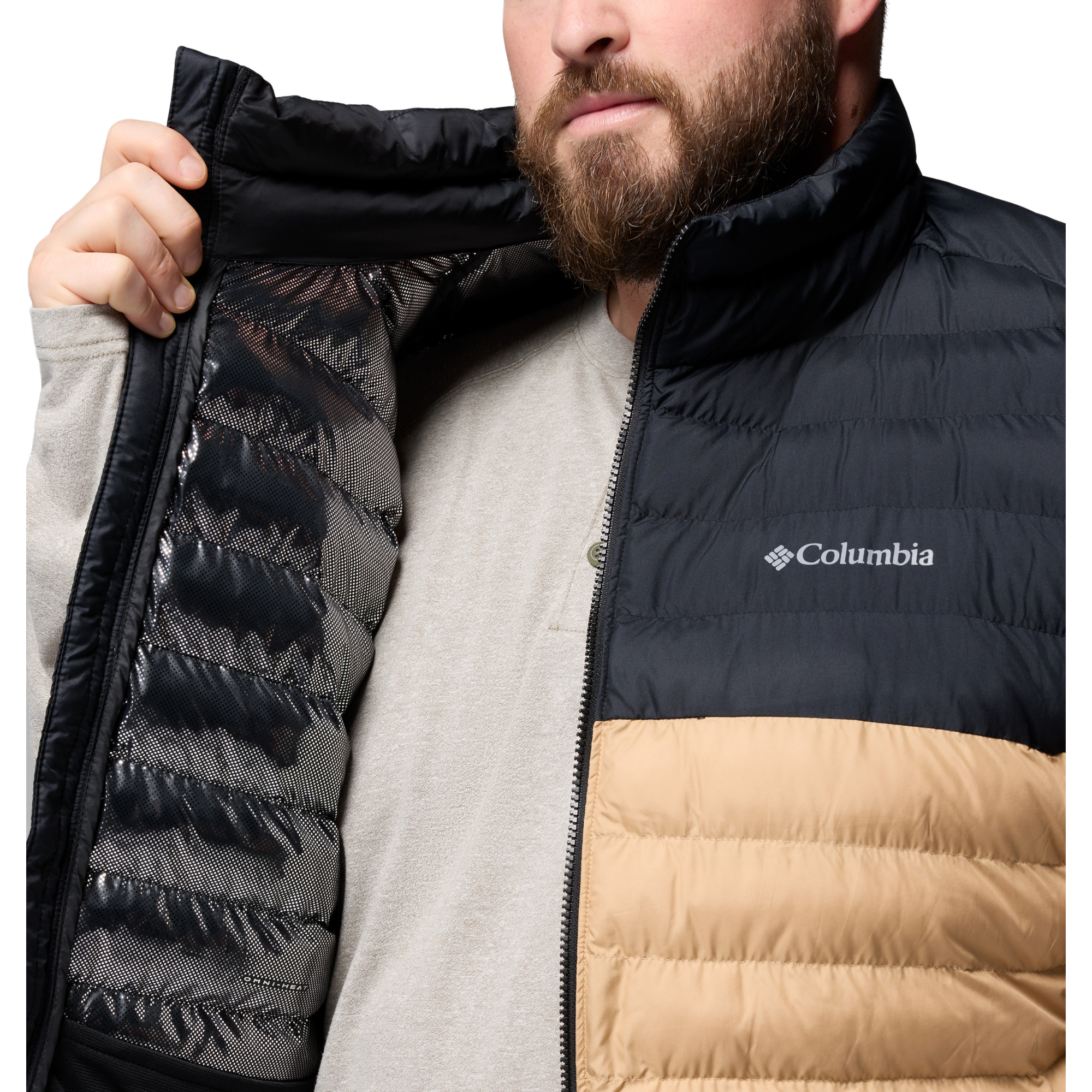 Columbia Men's Powder Lite II Insulated Vest (Canoe/Black)