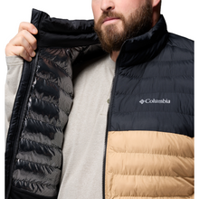 Load image into Gallery viewer, Columbia Men&#39;s Powder Lite II Insulated Vest (Canoe/Black)
