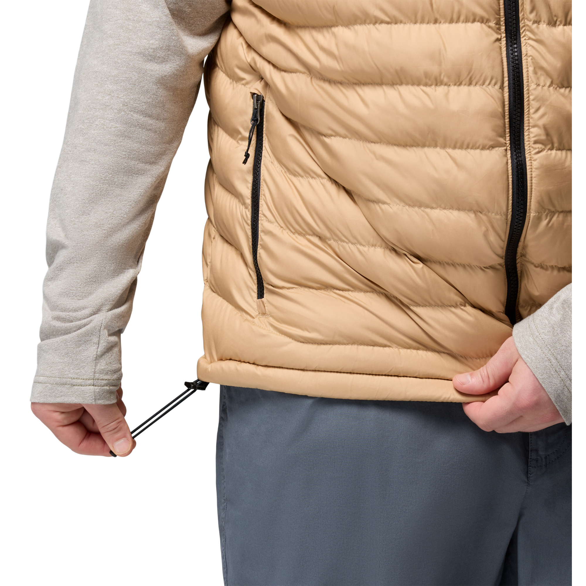 Columbia Men's Powder Lite II Insulated Vest (Canoe/Black)