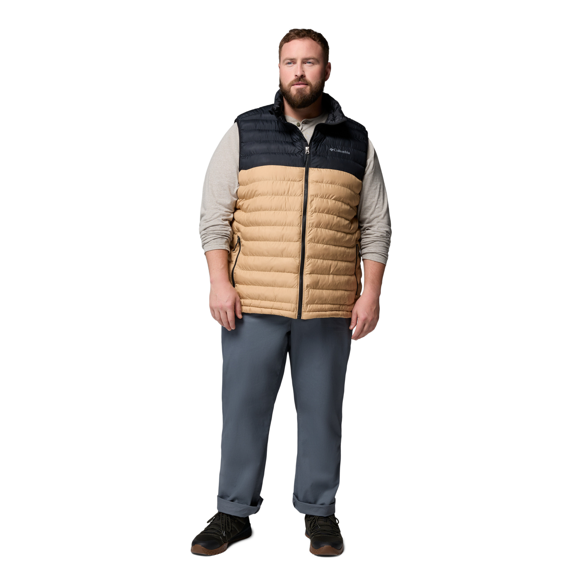 Columbia Men's Powder Lite II Insulated Vest (Canoe/Black)