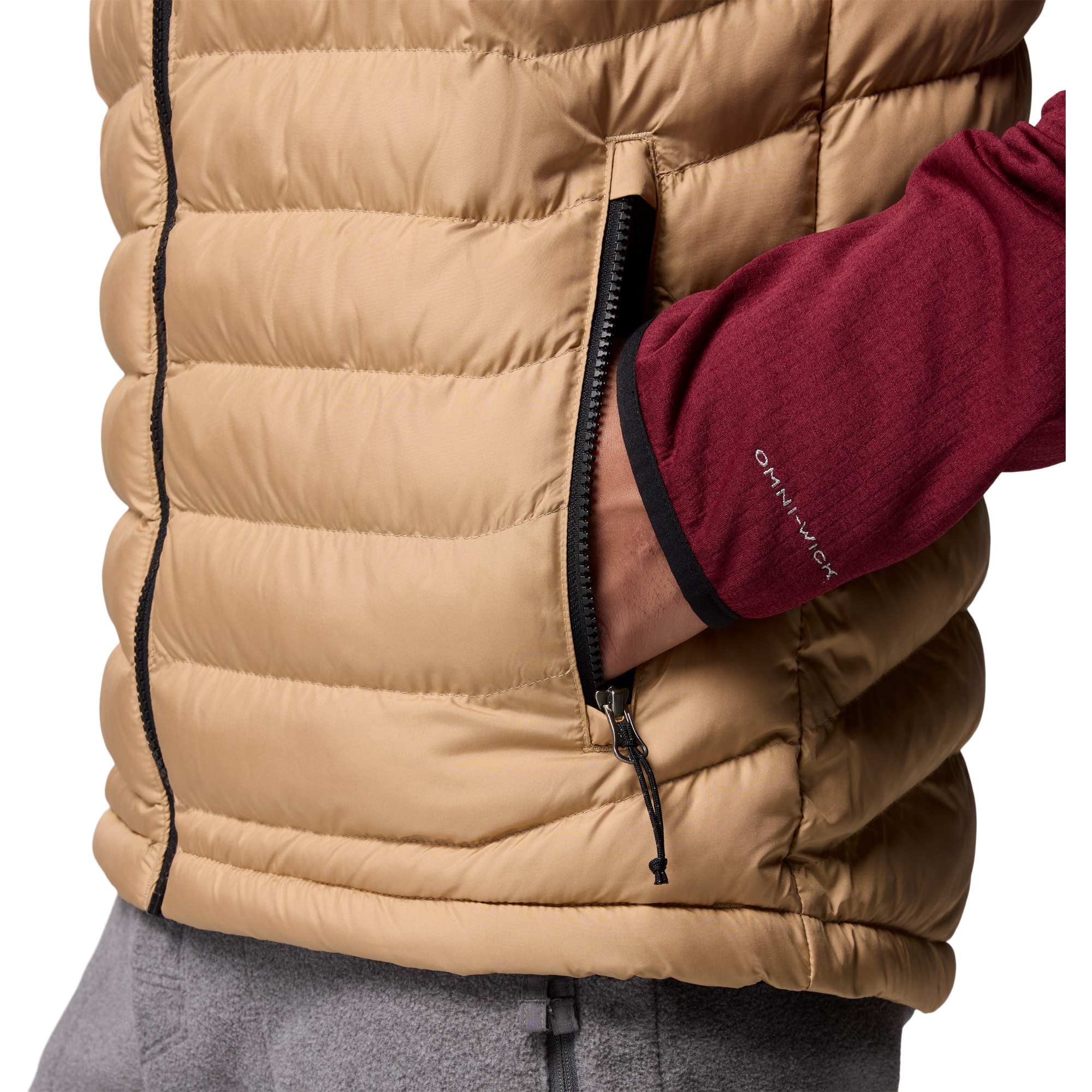 Columbia Men's Powder Lite II Insulated Vest (Canoe/Black)
