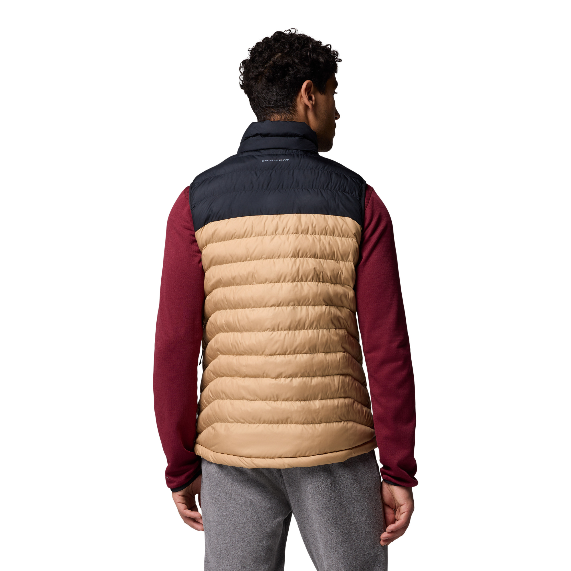 Columbia Men's Powder Lite II Insulated Vest (Canoe/Black)