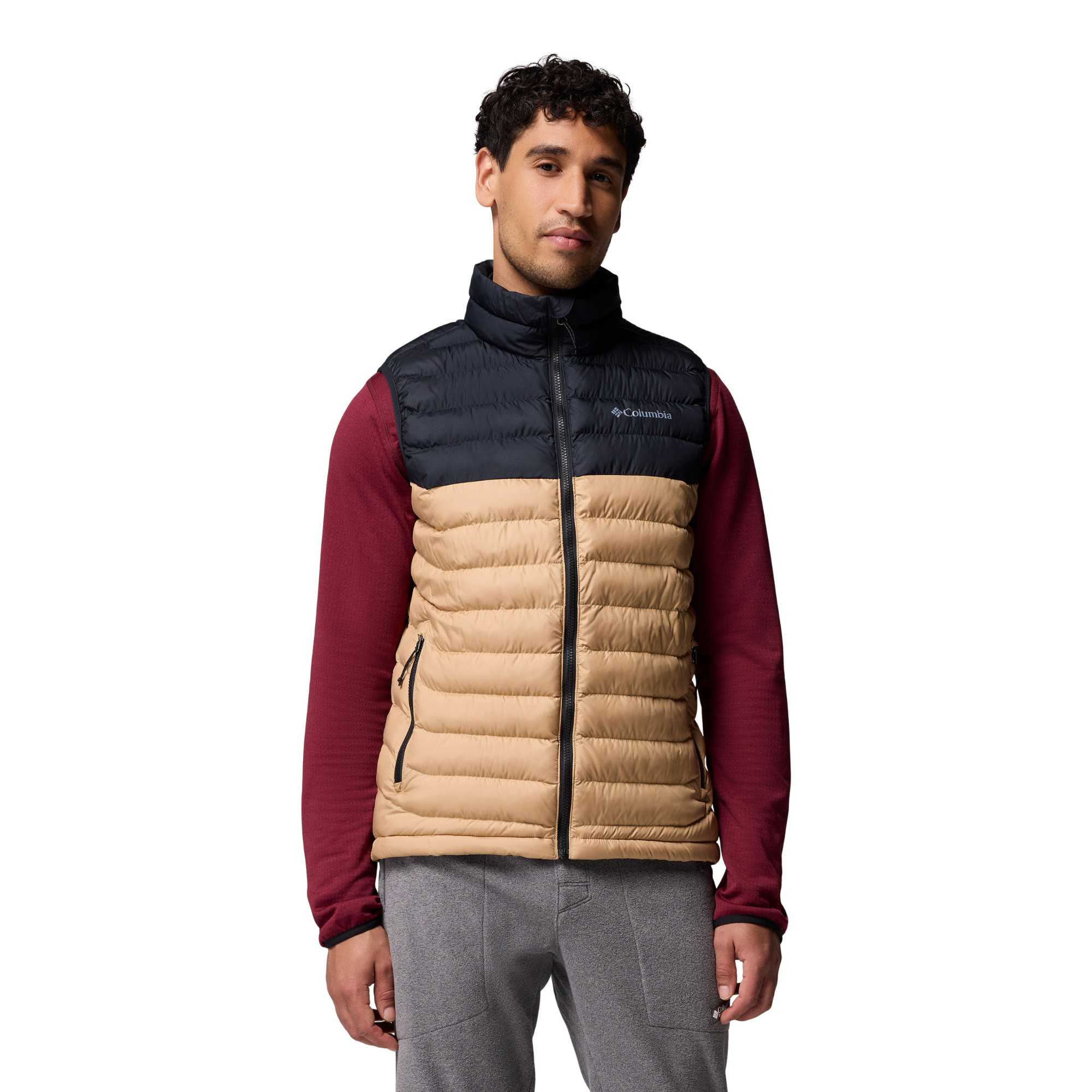 Columbia Men's Powder Lite II Insulated Vest (Canoe/Black)