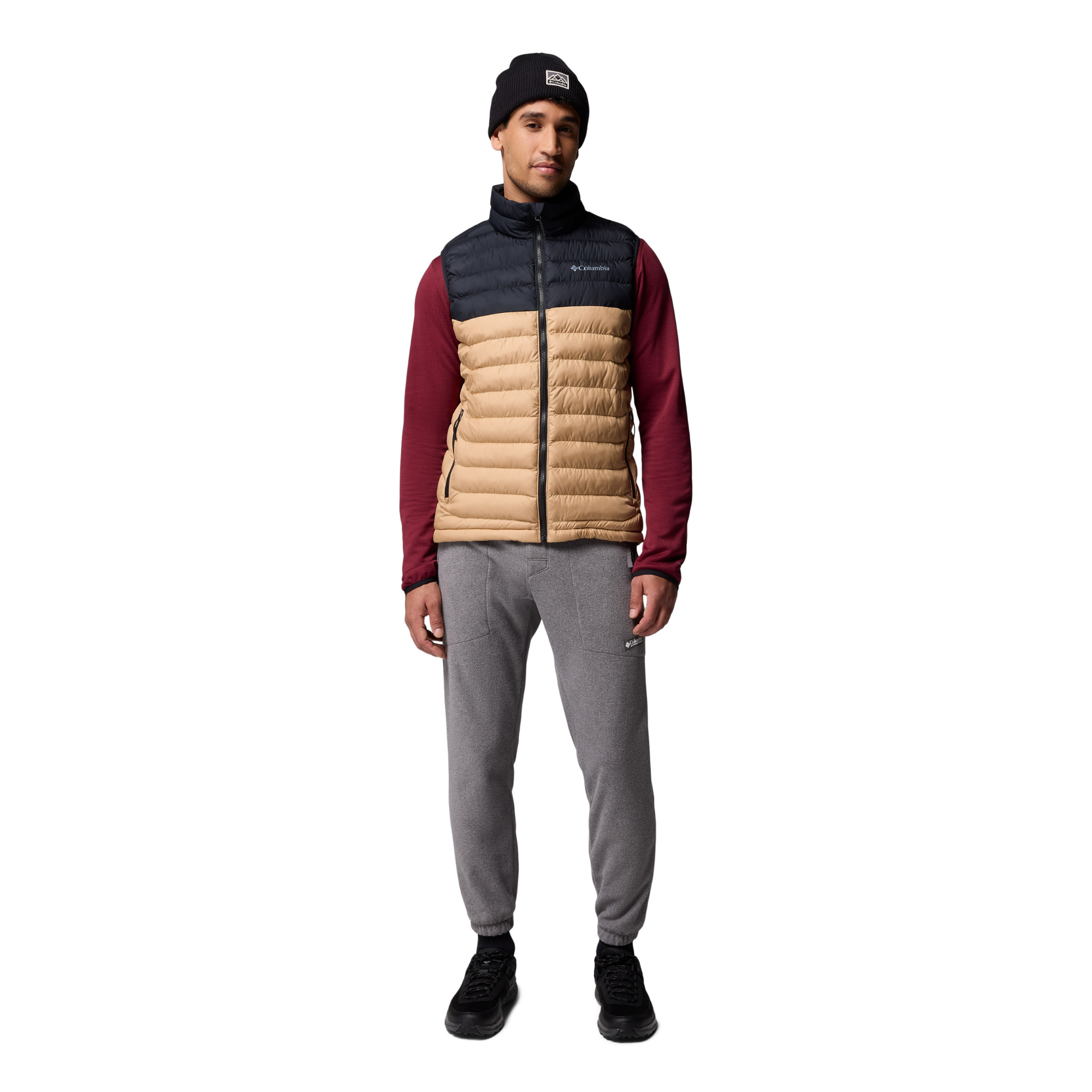 Columbia Men's Powder Lite II Insulated Vest (Canoe/Black)