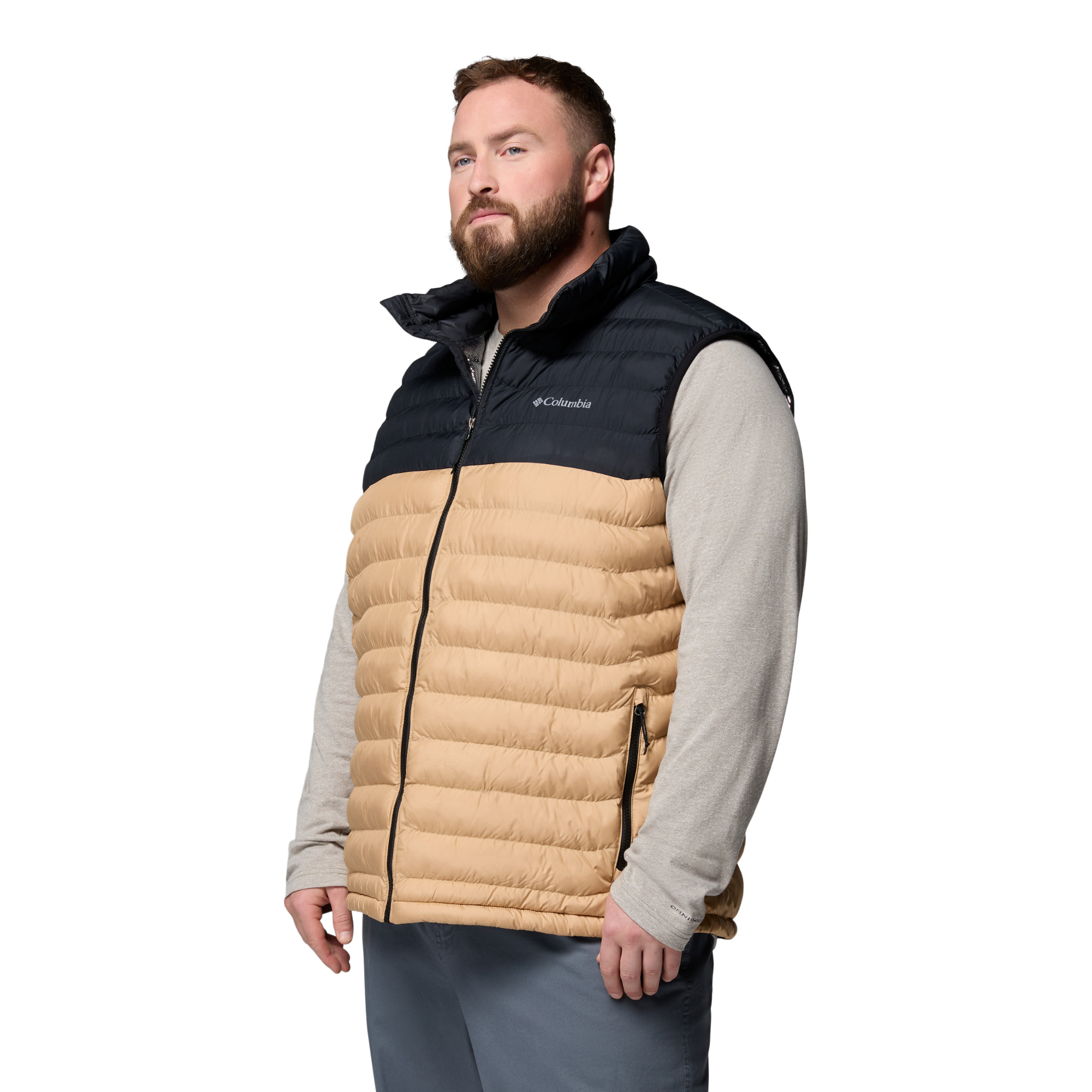 Columbia Men's Powder Lite II Insulated Vest (Canoe/Black)