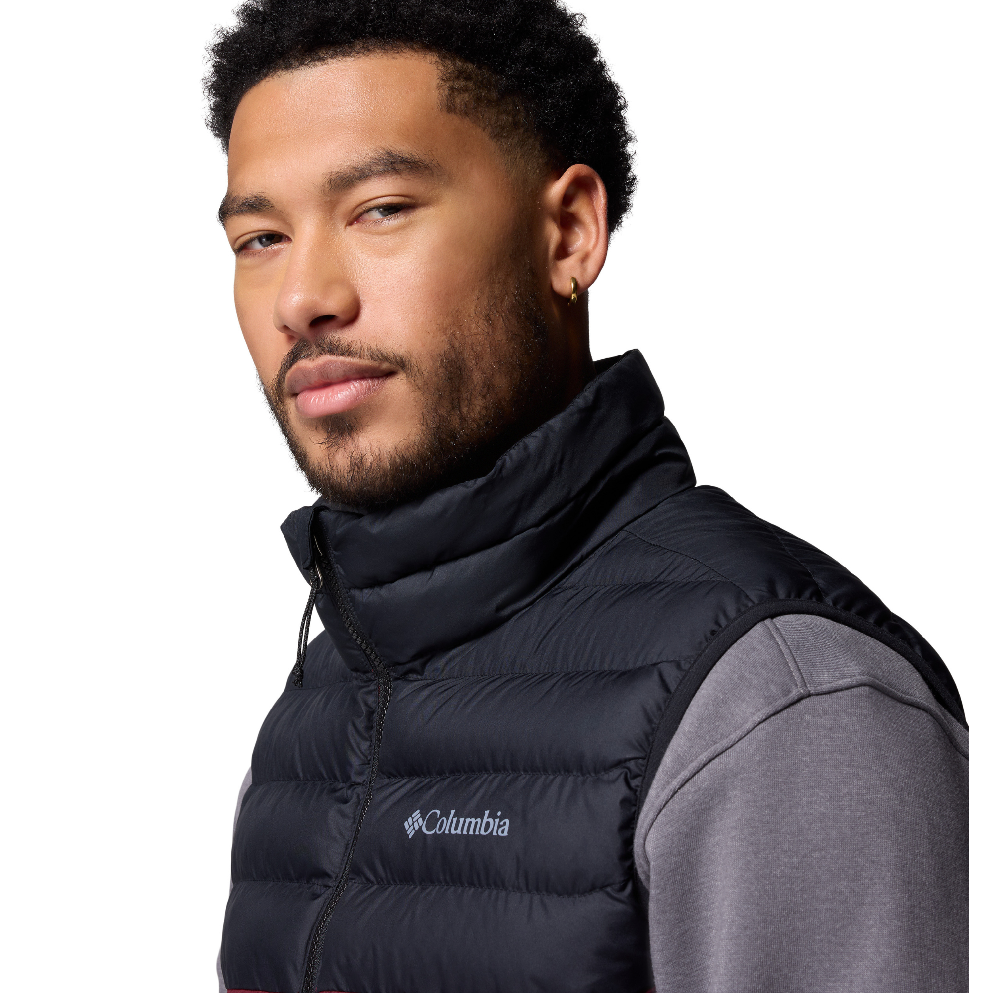 Columbia Men's Powder Lite II Insulated Vest (Rich Wine/Black)