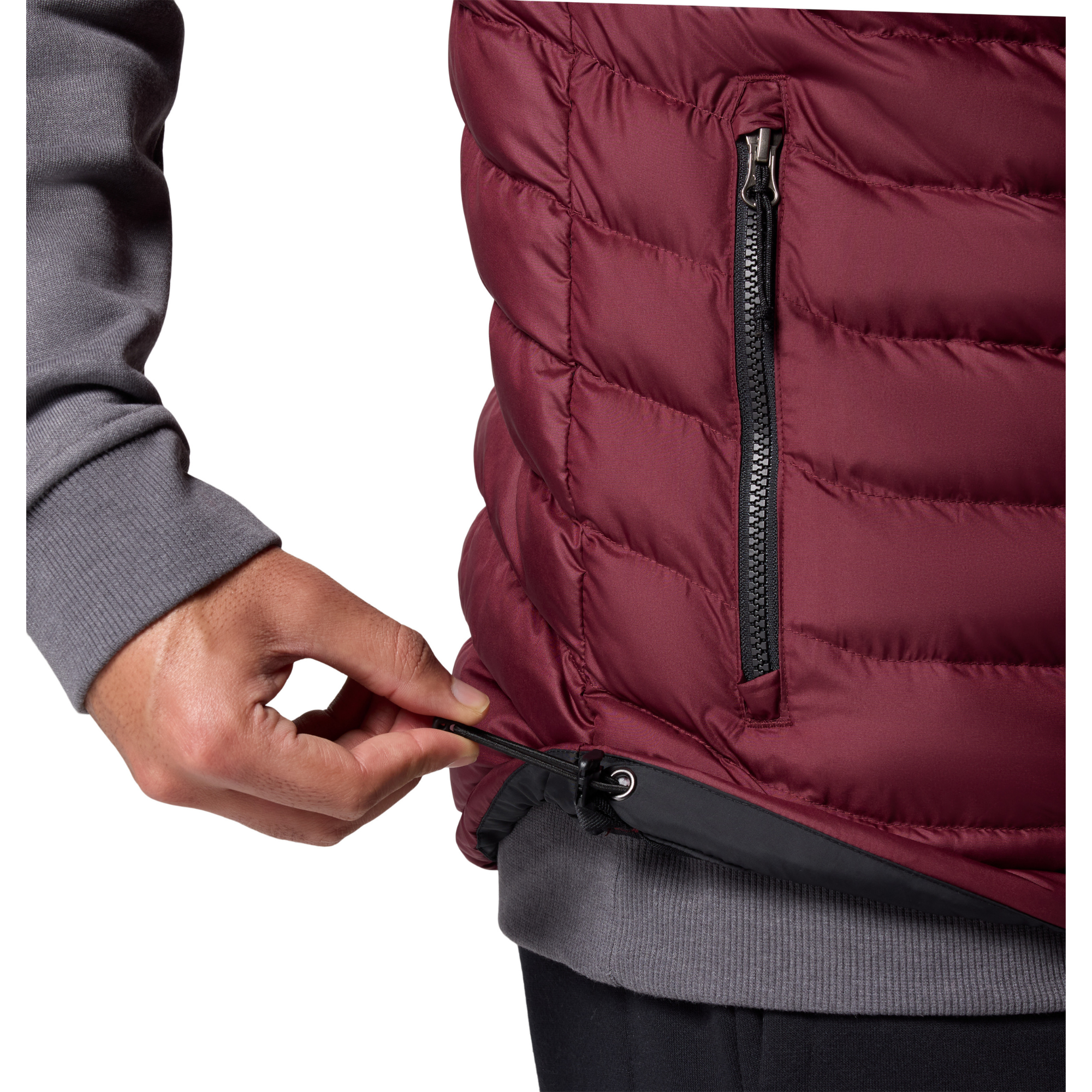 Columbia Men's Powder Lite II Insulated Vest (Rich Wine/Black)