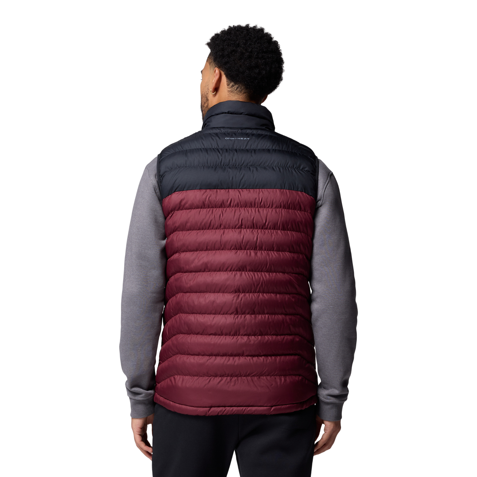 Columbia Men's Powder Lite II Insulated Vest (Rich Wine/Black)