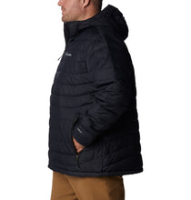 Load image into Gallery viewer, Columbia Men&#39;s Powder Lite Omni-Heat Hooded Insulated Jacket (Black)
