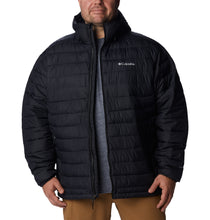 Load image into Gallery viewer, Columbia Men&#39;s Powder Lite Omni-Heat Hooded Insulated Jacket (Black)
