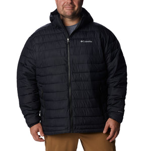 Columbia Men's Powder Lite Omni-Heat Hooded Insulated Jacket (Black)