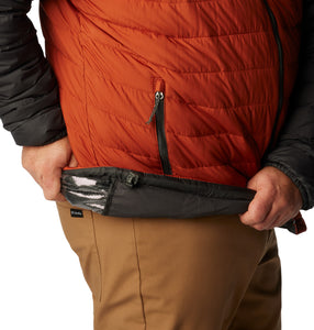 Columbia Men's Powder Lite Omni-Heat Hooded Insulated Jacket (Warp Red/Shark)
