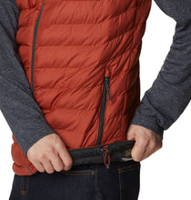 Load image into Gallery viewer, Columbia Men&#39;s Powder Lite Omni-Heat Vest (Warp Red/Shark)
