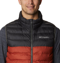 Load image into Gallery viewer, Columbia Men&#39;s Powder Lite Omni-Heat Vest (Warp Red/Shark)
