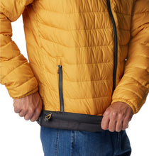 Load image into Gallery viewer, Columbia Men&#39;s Powder Lite Omni-Heat Insulated Jacket (Raw Honey/Shark)
