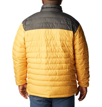 Load image into Gallery viewer, Columbia Men&#39;s Powder Lite Omni-Heat Insulated Jacket (Raw Honey/Shark)
