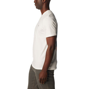 Columbia Men's Rapid Ridge II Back Graphic Tee (White/Tonal Treescape)