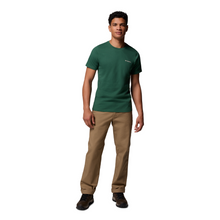 Load image into Gallery viewer, Columbia Men&#39;s Rapid Ridge II Organic Cotton Back Graphic Tee (Rain Forest/Amazing Heights)
