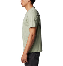 Load image into Gallery viewer, Columbia Men&#39;s Rapid Ridge II Organic Cotton Back Graphic Tee (Safari/Button Badge)
