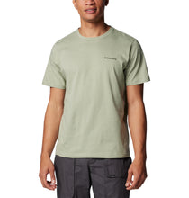 Load image into Gallery viewer, Columbia Men&#39;s Rapid Ridge II Organic Cotton Back Graphic Tee (Safari/Button Badge)
