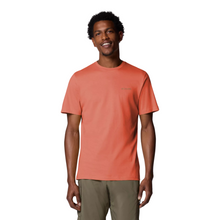 Load image into Gallery viewer, Columbia Men&#39;s Rapid Ridge II Organic Cotton Back Graphic Tee (Tuscan/Heavenly Horizons)
