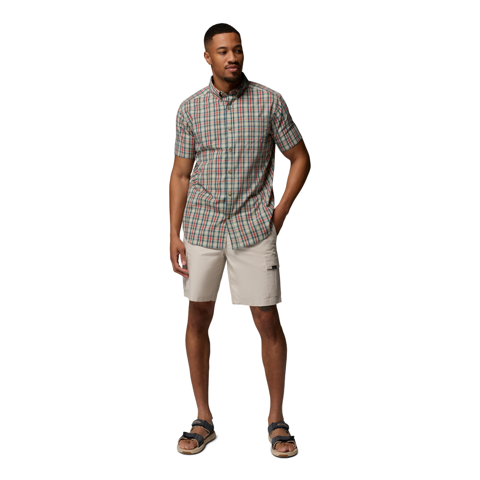 Columbia Men's Rapid Rivers Cargo Shorts (Dark Stone)(9in)