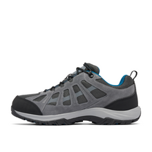 Load image into Gallery viewer, Columbia Men&#39;s Redmond III Waterproof Trail Shoes (Shark/Phoenix Blue)
