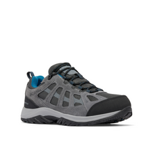 Load image into Gallery viewer, Columbia Men&#39;s Redmond III Waterproof Trail Shoes (Shark/Phoenix Blue)
